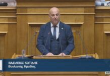 Στη βουλή ο Προαστιακός καταθέτοντας επίκαιρη ερώτηση ο Βασίλης Κοτίδης